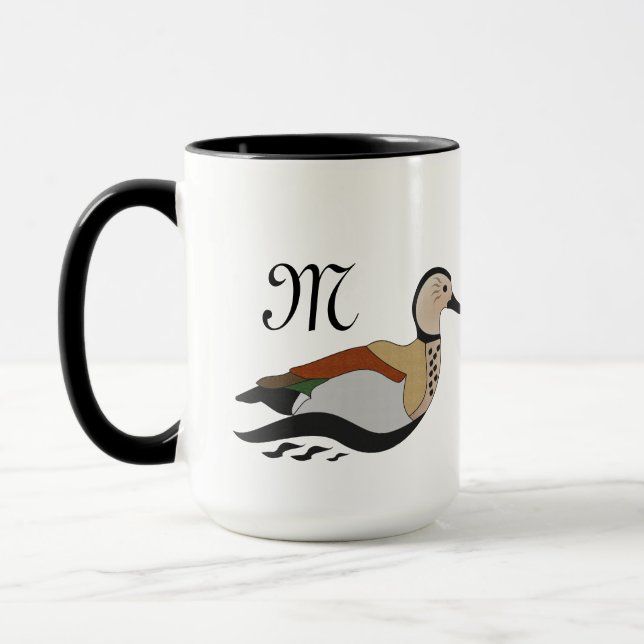 Tecknad för snabb svimming av Ringed Teal Anka Mugg (Vänster)