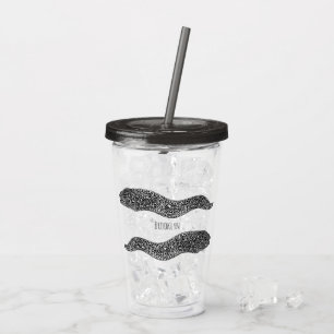 Tecknad för svart fläckig moray take away mugg