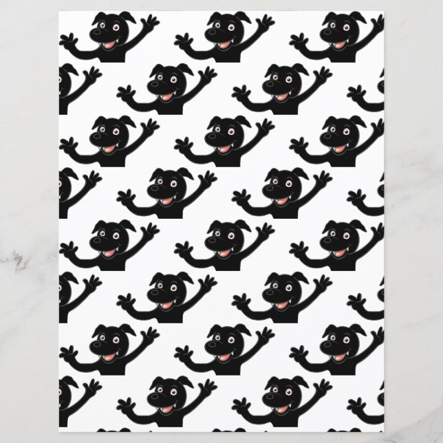 tecknad för svart lab wave (Framsida)