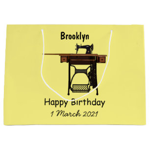 Tecknad för sydd maskin