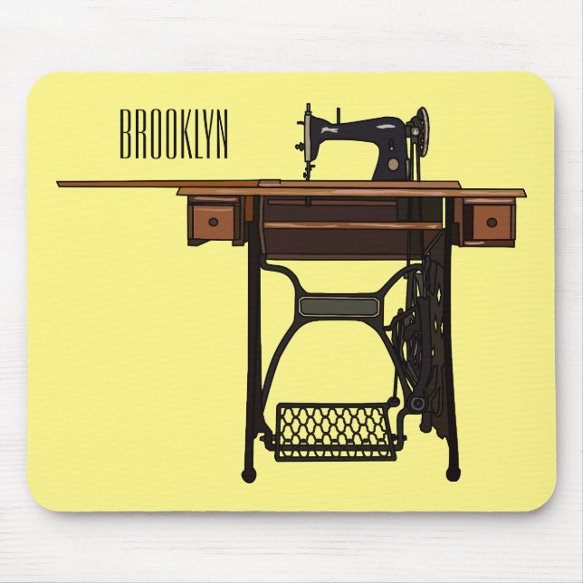 Tecknad för sydd maskin musmatta (Framsidan)