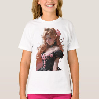 tecknad för T-shirt-flickor i finare T Shirt