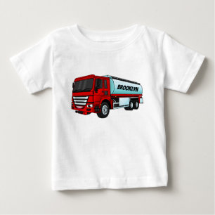 Tecknad för tankerbränsletransport med lastbil t shirt
