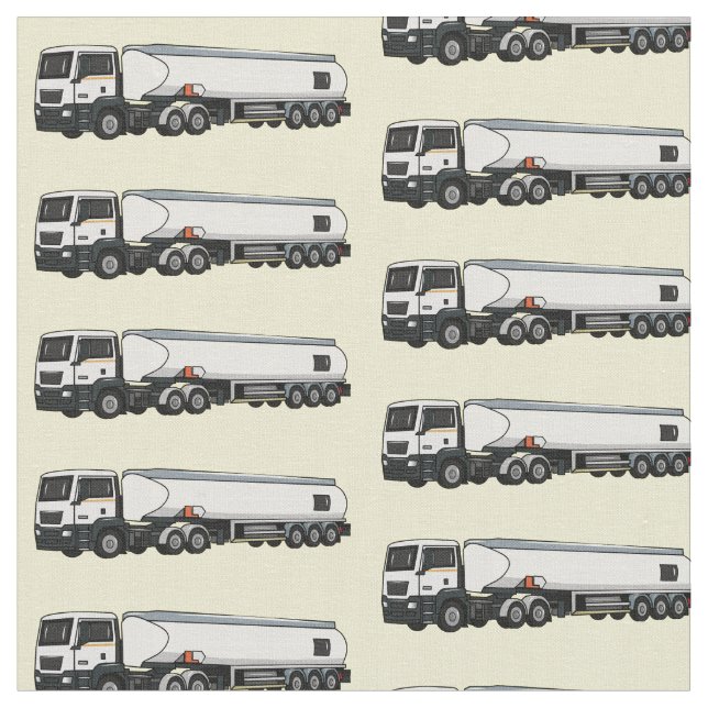 Tecknad för tankerbränsletransport med lastbil tyg (Närbild)