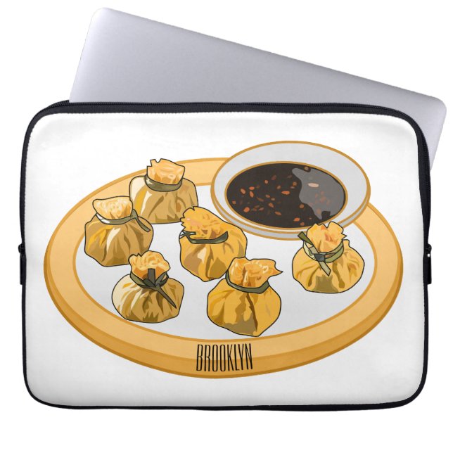 Tecknad för thailändska räkor laptop fodral (Framsidan)