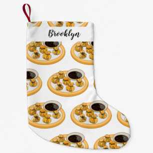 Tecknad för thailändska räkor liten julstrumpa