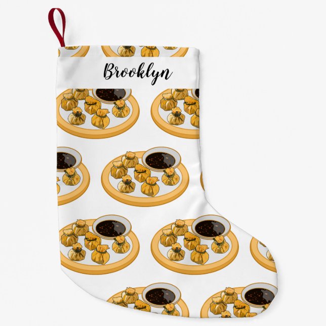 Tecknad för thailändska räkor liten julstrumpa (Framsidan)