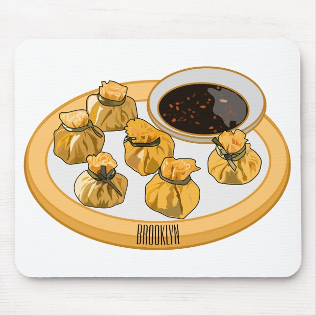 Tecknad för thailändska räkor musmatta (Framsidan)