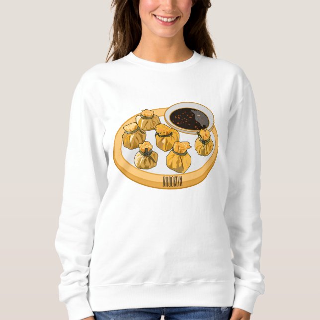 Tecknad för thailändska räkor t shirt (Framsida)