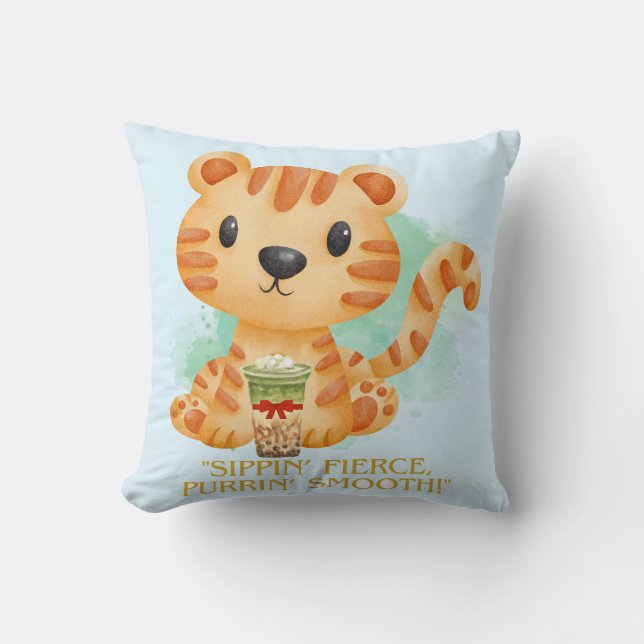 tecknad för tiguer-offert kudde (Framsida)