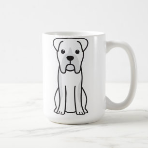 Tecknad för tjurboxarehund kaffemugg
