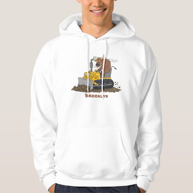 Tecknad för tjuvborrmaskin hoodie (Framsida)
