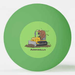 Tecknad för tjuvborrmaskin pingisboll