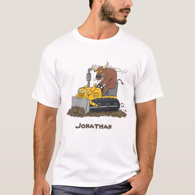 Tecknad för tjuvborrmaskin t shirt (Framsida)