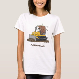 Tecknad för tjuvborrmaskin t shirt