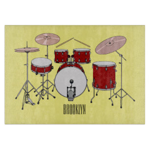 Tecknad för trumsats illustration