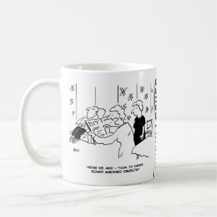 Tecknad för vallpapering och hemdekorering kaffemugg