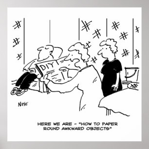 Tecknad för vallpapering och hemdekorering poster