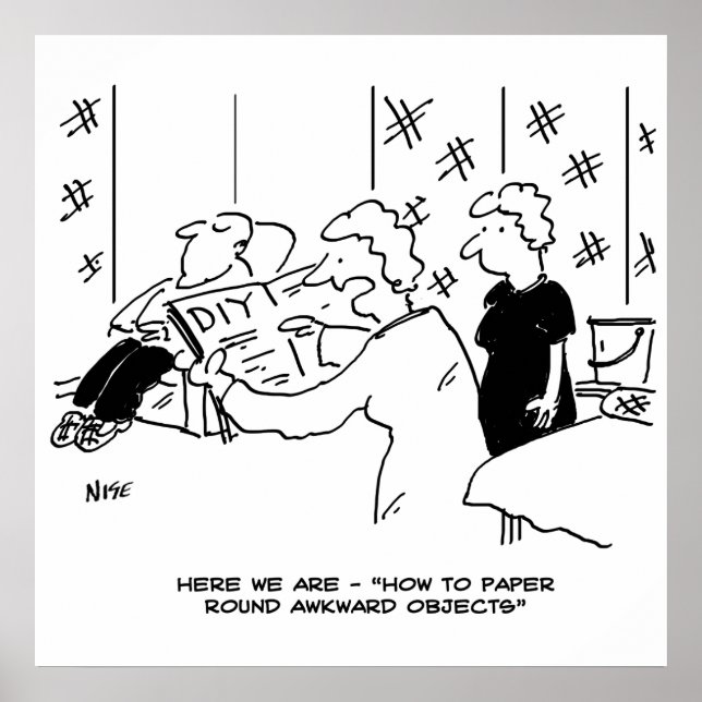 Tecknad för vallpapering och hemdekorering poster (Framsidan)