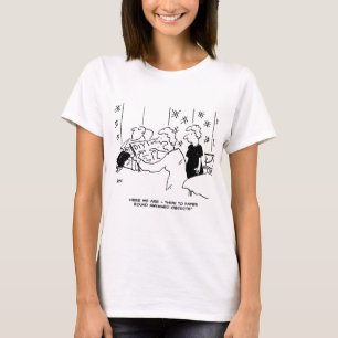 Tecknad för vallpapering och hemdekorering t shirt