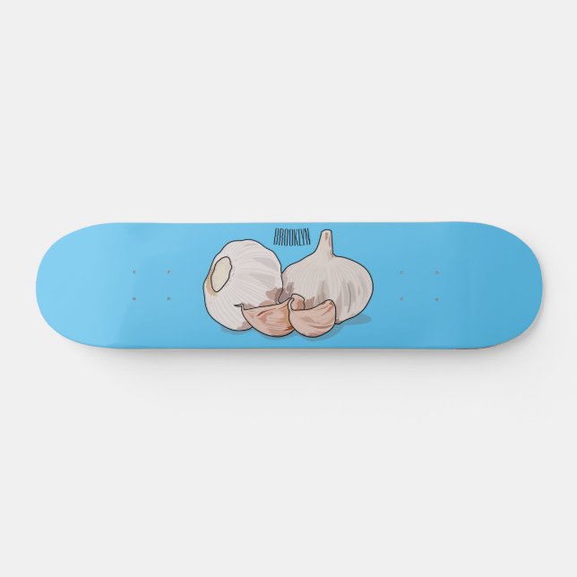 Tecknad för vitlök mini skateboard bräda 18,5 cm (Horz)