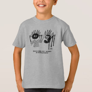 Tecknad för Webben av lackspindlar och spindlar T Shirt