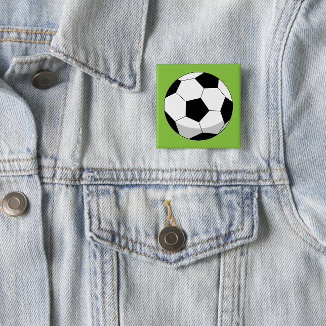 Tecknad Fotboll Knapp (In Situ)