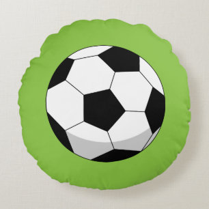 Tecknad Fotboll Rund Kudde