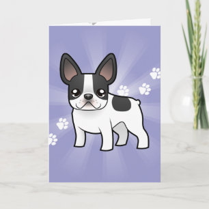 Tecknad Fransk Bulldog Kort