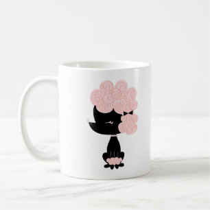 Tecknad fransk pudel kaffemugg