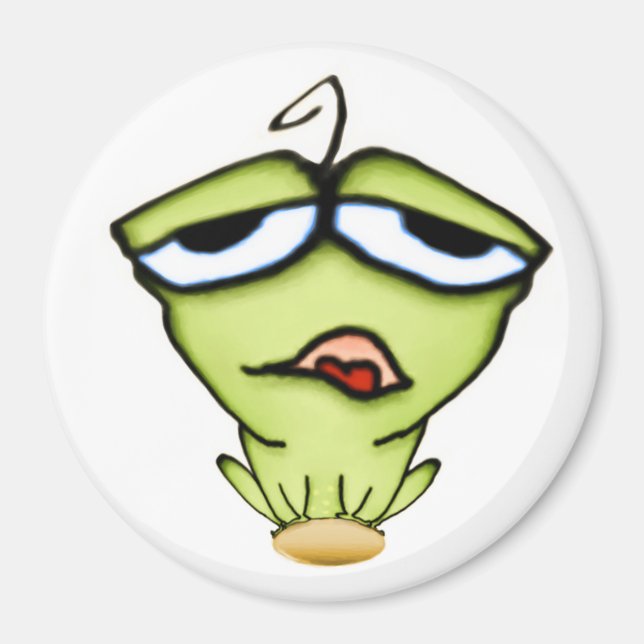 Tecknad Frog Magnet (Framsidan)
