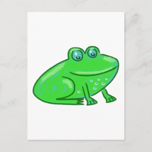 Tecknad Frog Vykort (Framsida)