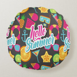 Tecknad Frukt Rund Kudde