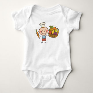 Tecknad fruktkorg för barn, Chef Boy-tröja T Shirt