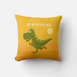 Tecknad Funny Cute Dinosaur Jurassic Dekorativ kud Kudde
