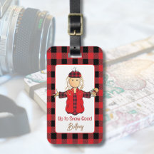 Tecknad Funny Dam Snö Sayed Winter Cruise