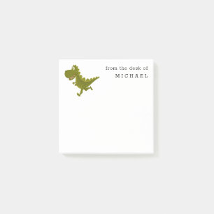 Tecknad Funny Dinosaur Jurassic Post-it Notes Block
