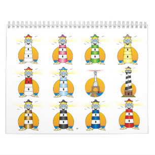 Tecknad fyr kalender