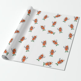 Tecknad fyrverkeri-person med glasögon presentpapper