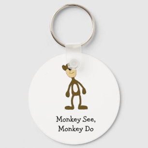 Tecknad Gang Monkey Nyckelring