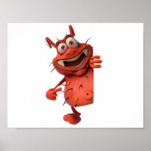 Tecknad Germ Poster (Framsidan)