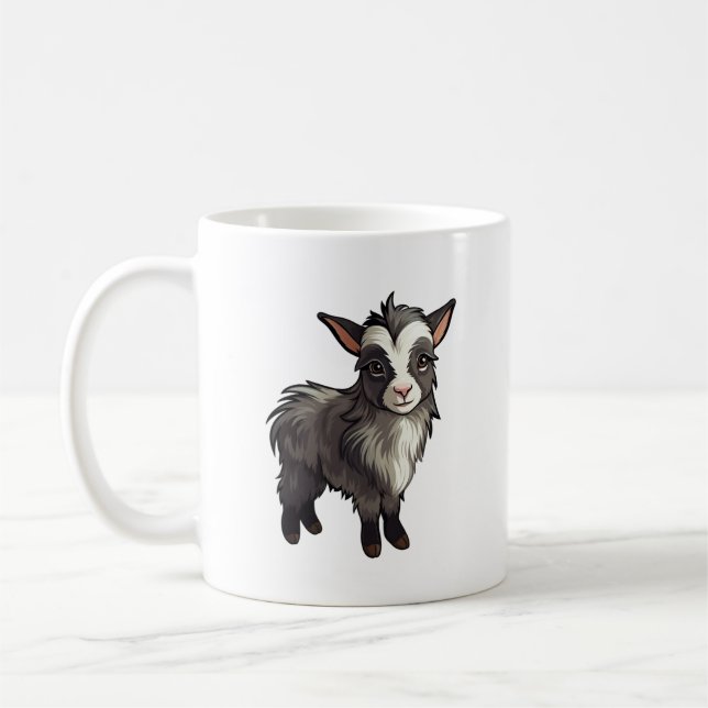 Tecknad getillustration kaffemugg (Vänster)