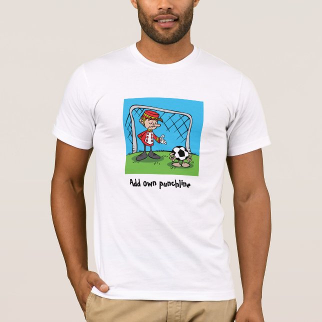 Tecknad gf för den populära fotbollsmålaren Gf Tee Shirt (Framsida)