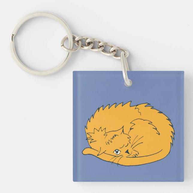 Tecknad Ginger Cat har klämts upp (Framsidan)