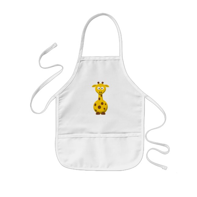Tecknad giraff barnförkläde (Framsidan)