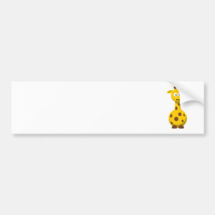 Tecknad giraff bildekal