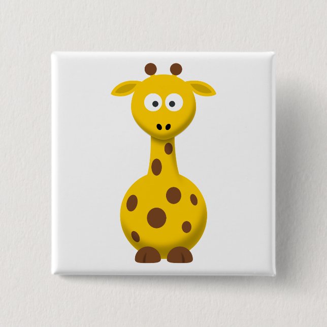 Tecknad giraff knapp (Framsida)