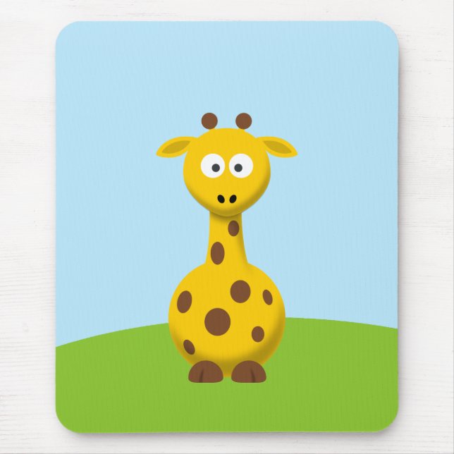 Tecknad giraff musmatta (Framsidan)