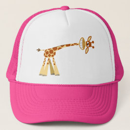 Tecknad giraffe Hat! Truckerkeps
