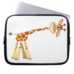 Tecknad giraffe Laptop sleeve! Laptop Sleeve